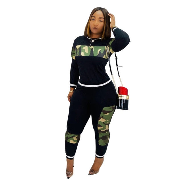 Two Piece Pants Set Fall Clothes 2021 Matching Set Women Gym Sport Sets Autumn Winter 2 Piece Outfits Tracksuit Set Sweat Suits