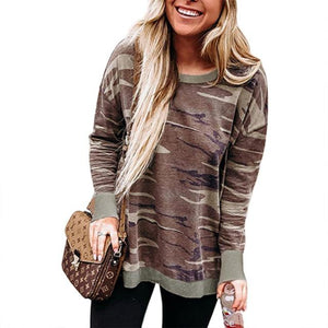 Women Pullovers Tops Leopard Print Hoodies Jumper Sweatshirt Fall Lady O-Neck Irregular Hem Hoody Shirts 2020 Sudadera Mujer