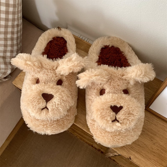 Cute Animal Slipper For Women Girls Fashion Kawaii Fluffy Winter Warm Slippers Woman Cartoon Milk Cow House Slippers Funny Shoes