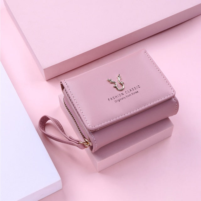 2021 New Fashion Women's Wallet Short Women Coin Purse Wallets For Woman Card Holder Small Ladies Wallet Female Hasp Mini Clutch