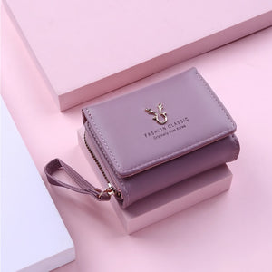 2021 New Fashion Women's Wallet Short Women Coin Purse Wallets For Woman Card Holder Small Ladies Wallet Female Hasp Mini Clutch