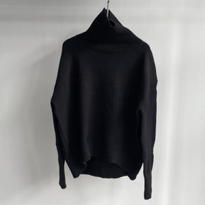 Toppies 2021 Winter Thick Warm Sweater Turtleneck Oversize Pullovers Jumper Female Knitted Tops Irregular Hem Clothing