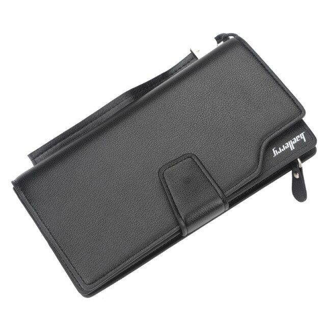 Men Long Wallet Clutch Bag Credit Card Holder Purses Carteira Masculina Carteras Billetera Hombre PU Leather Money Portfe Carte