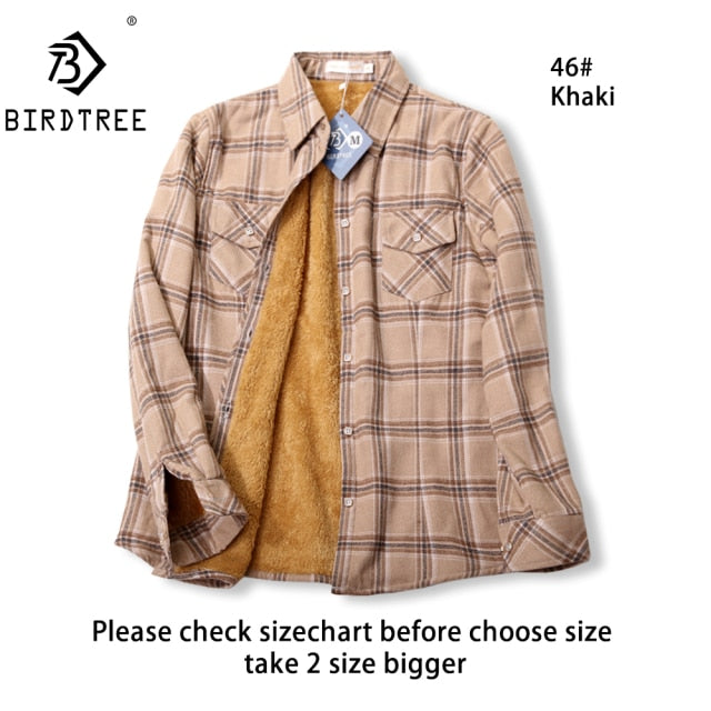 Velvet Thick Warm Women's Plaid Shirt Female Long Sleeve Tops M-5XL Winter Fleece Casual Check Blouse Autumn Clothes T77710A