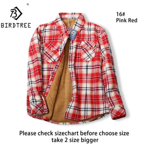 Velvet Thick Warm Women's Plaid Shirt Female Long Sleeve Tops M-5XL Winter Fleece Casual Check Blouse Autumn Clothes T77710A