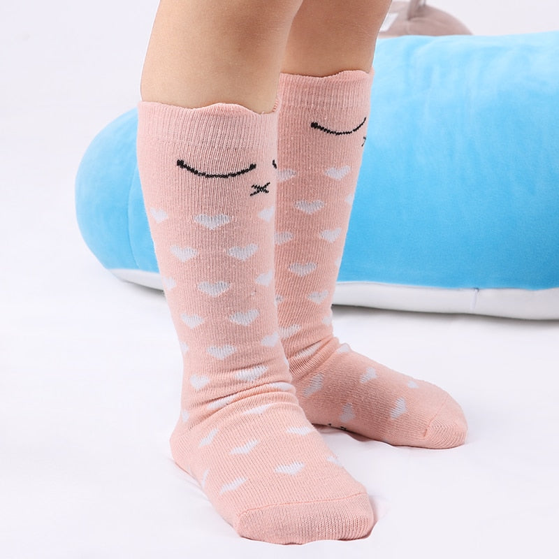 Free Shipping Baby Girls Leg Warmer Fox Cotton Cute Little Character Knee Socks Kid Clothing Unisex Toddler Boot Socks Cartoon