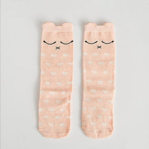 Free Shipping Baby Girls Leg Warmer Fox Cotton Cute Little Character Knee Socks Kid Clothing Unisex Toddler Boot Socks Cartoon