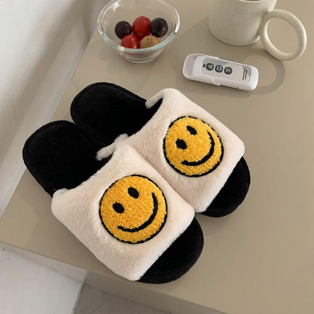 Cute Animal Slipper For Women Girls Fashion Kawaii Fluffy Winter Warm Slippers Woman Cartoon Milk Cow House Slippers Funny Shoes