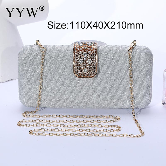 Silver Small Clutch Evening Bags Luxury for Women Wedding Party Clutch Bags Highclass Evening Crystal Clutch Purse Prom Sac